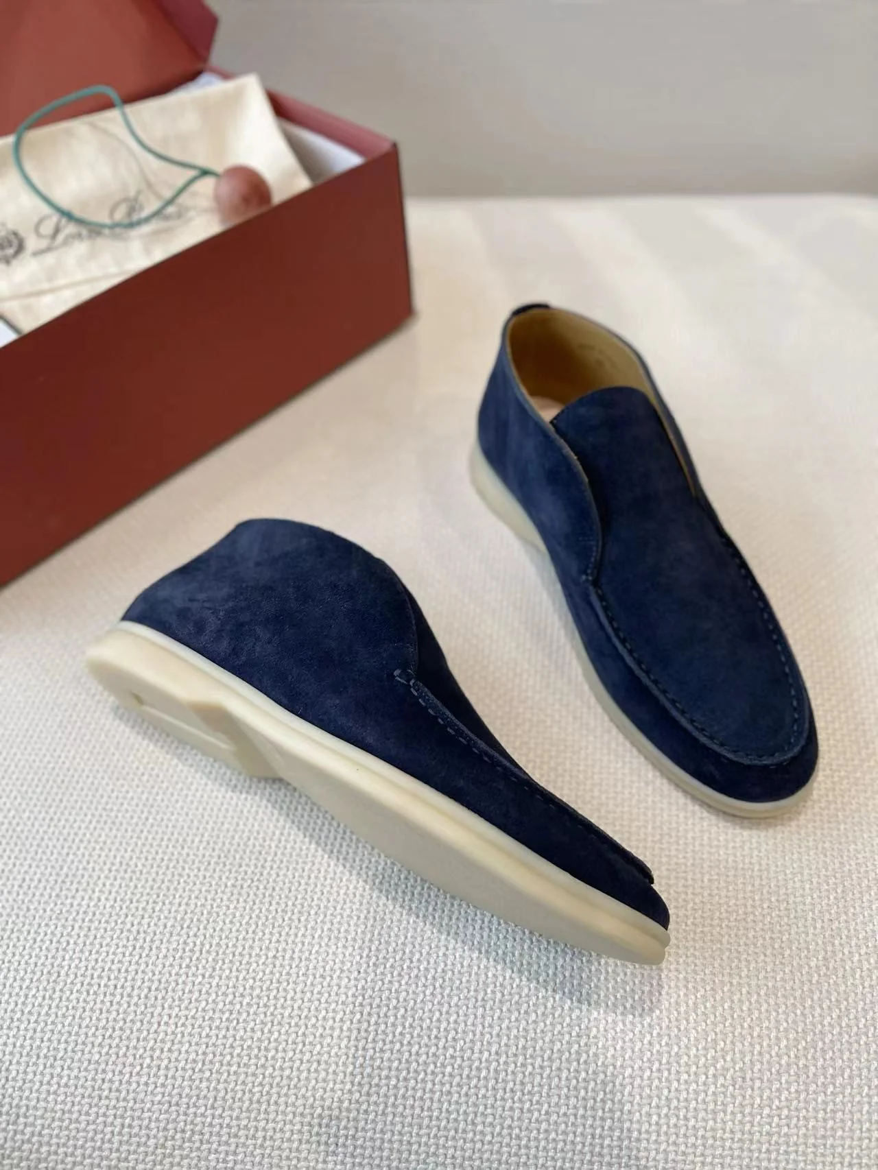 LP Open Walk Chukka Boots - Navy - Image 4