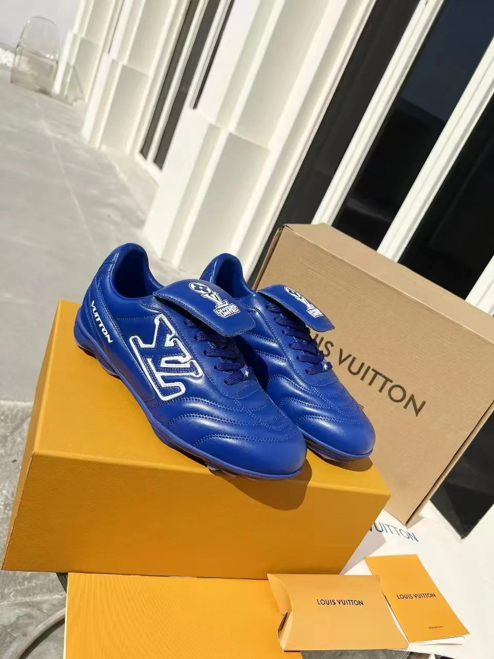 LV Soccer Sneaker Blue - Image 2