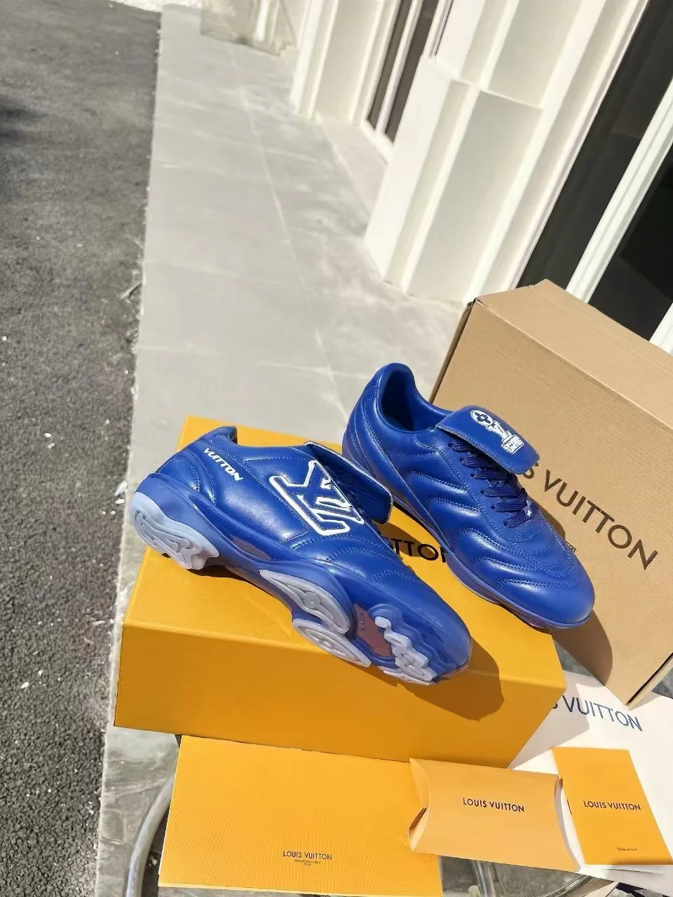 LV Soccer Sneaker Blue - Image 4
