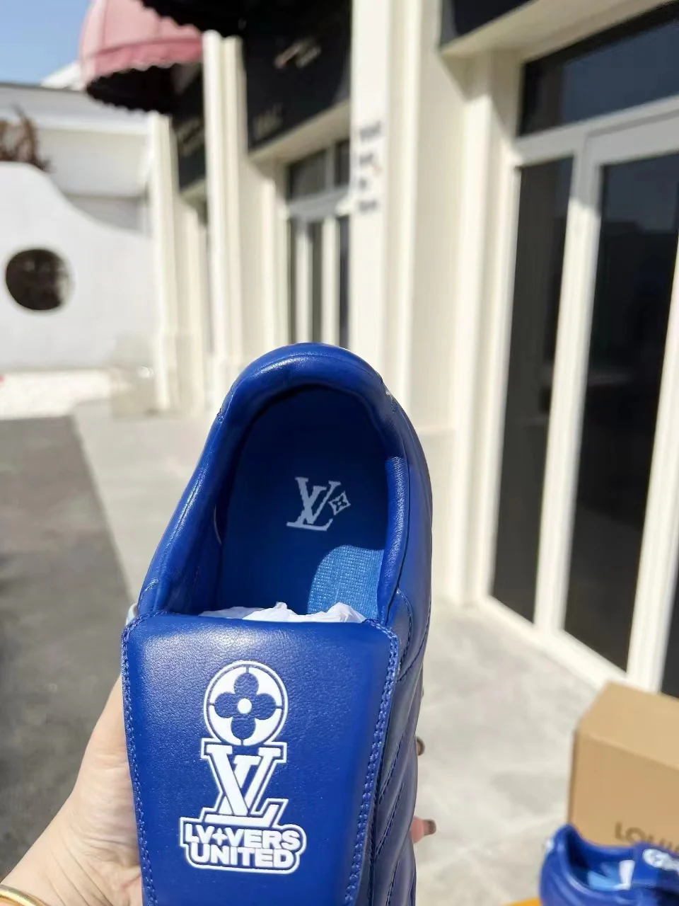 LV Soccer Sneaker Blue - Image 7