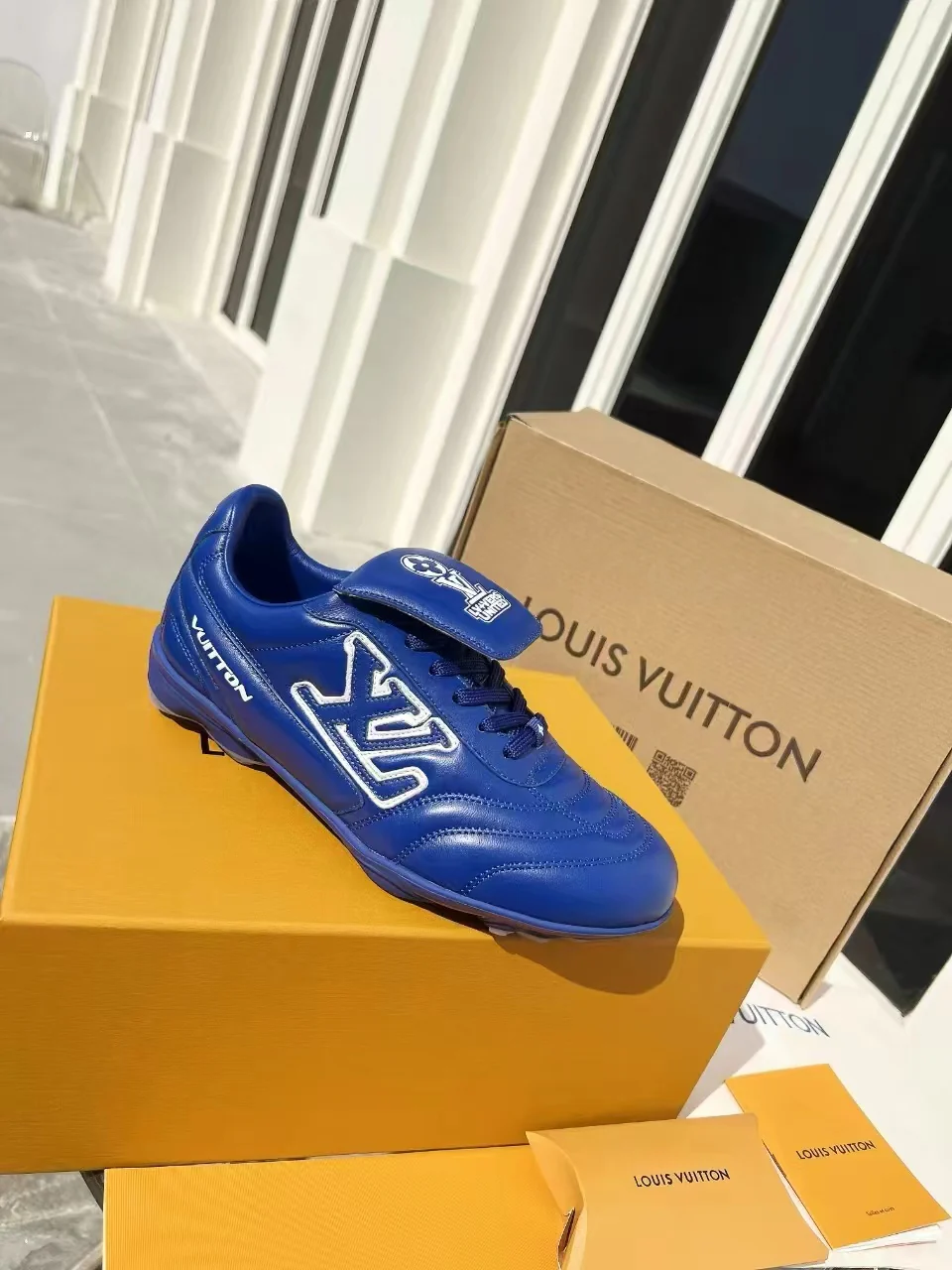 LV Soccer Sneaker Blue - Image 8