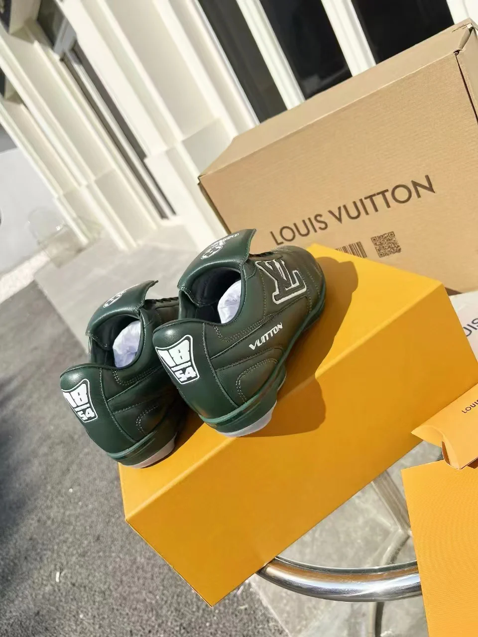 LV Soccer Sneaker Green - Image 4