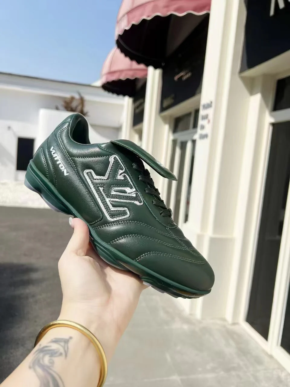 LV Soccer Sneaker Green - Image 5