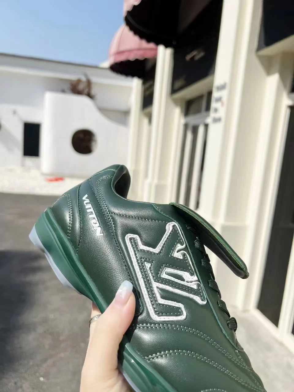 LV Soccer Sneaker Green - Image 7