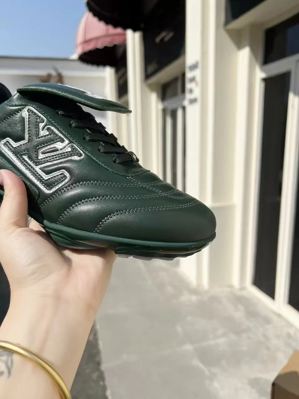 LV Soccer Sneaker Green - Image 8