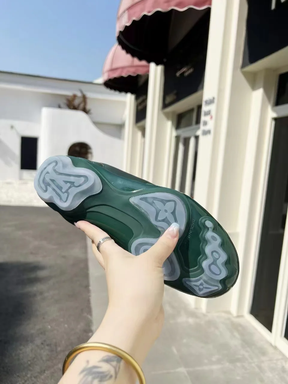 LV Soccer Sneaker Green - Image 9