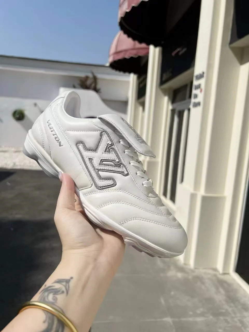 LV Soccer Sneaker White - Image 6