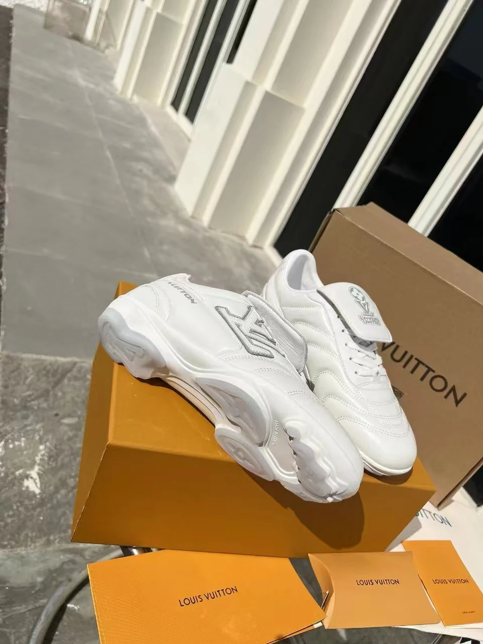 LV Soccer Sneaker White - Image 7