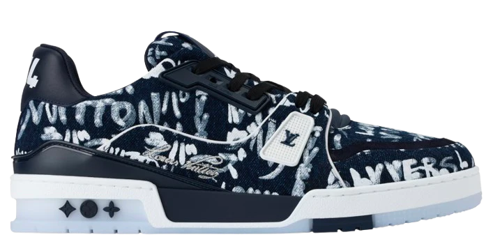 LV Trainers #54 Denim Scribble