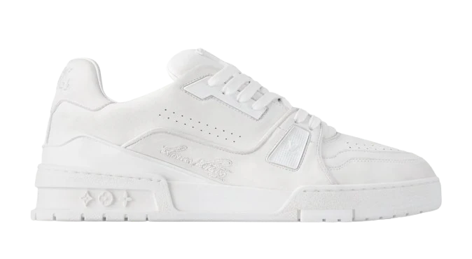 LV Trainers #54 Distressed Sneaker White