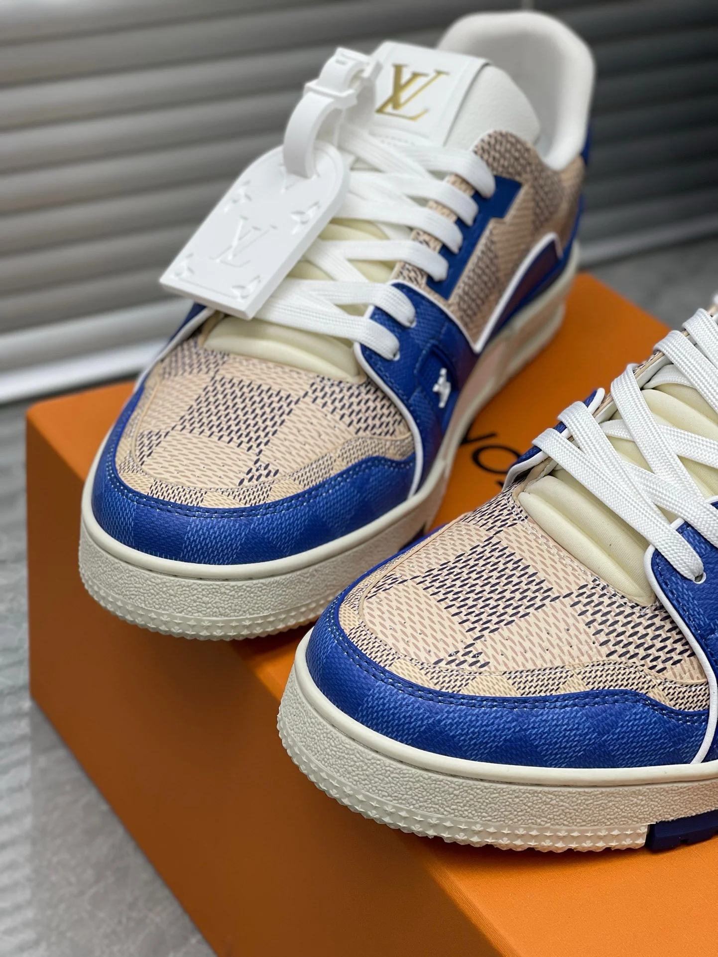 LV Trainers #54 Monogram Blue - Image 6
