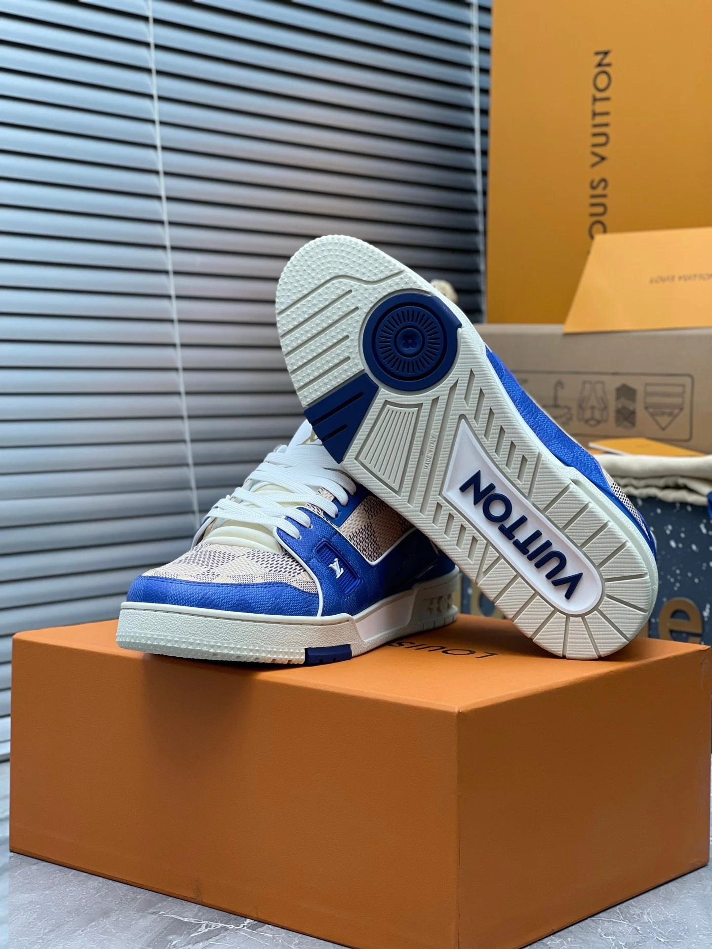 LV Trainers #54 Monogram Blue - Image 7