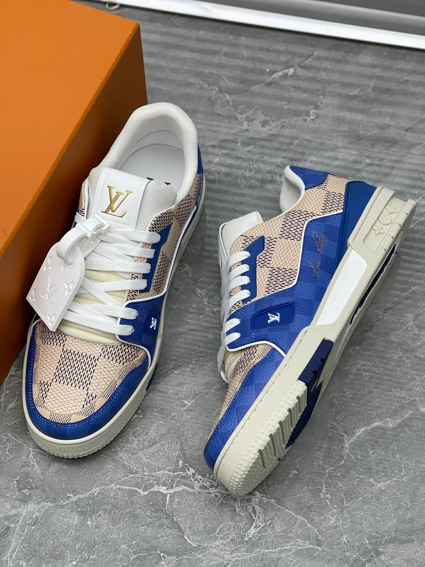 LV Trainers #54 Monogram Blue - Image 9