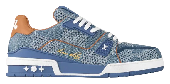 LV Trainers #54 Monogram Blue Khaki