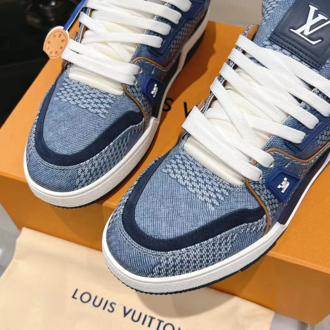 LV Trainers #54 Monogram Blue Khaki - Image 10