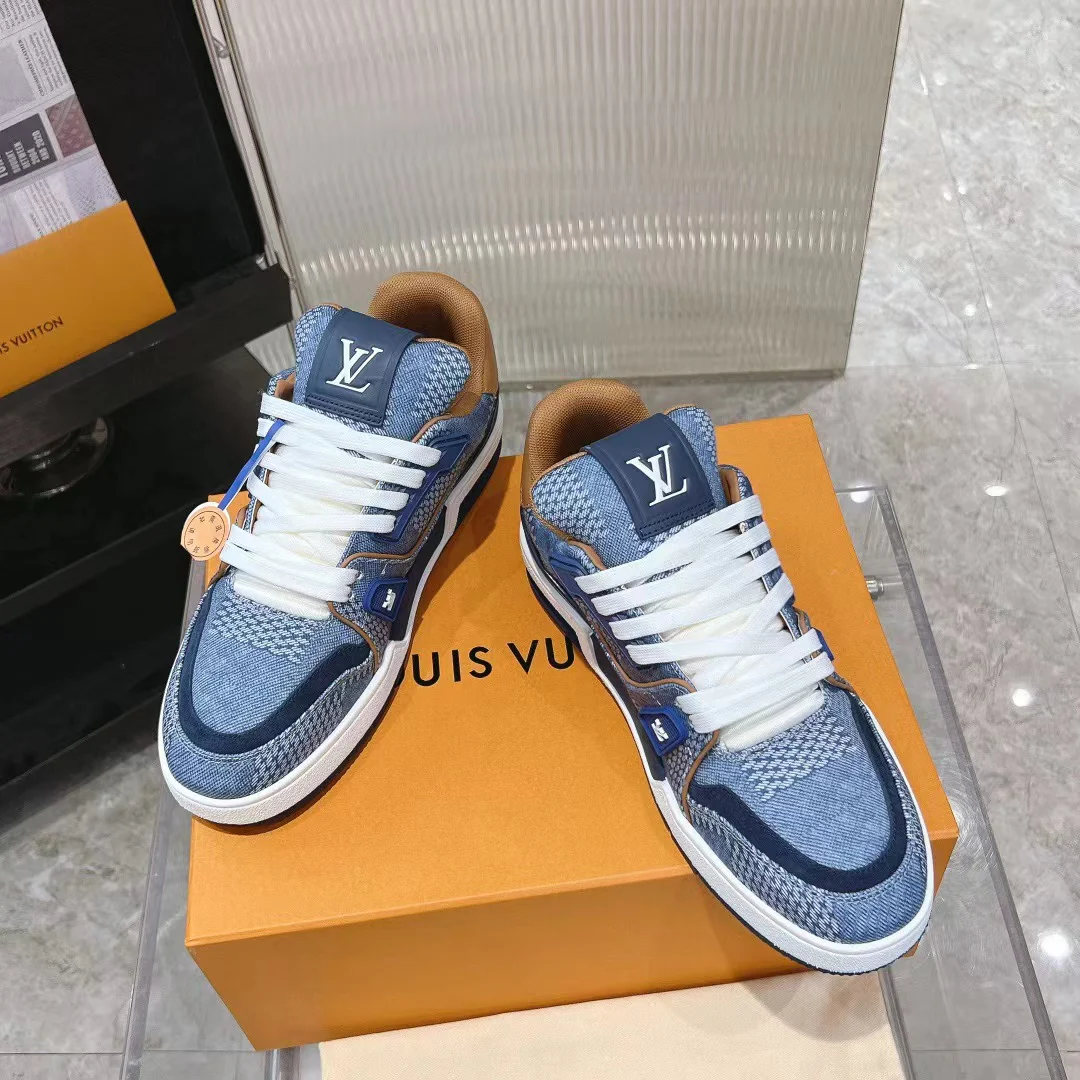 LV Trainers #54 Monogram Blue Khaki - Image 5
