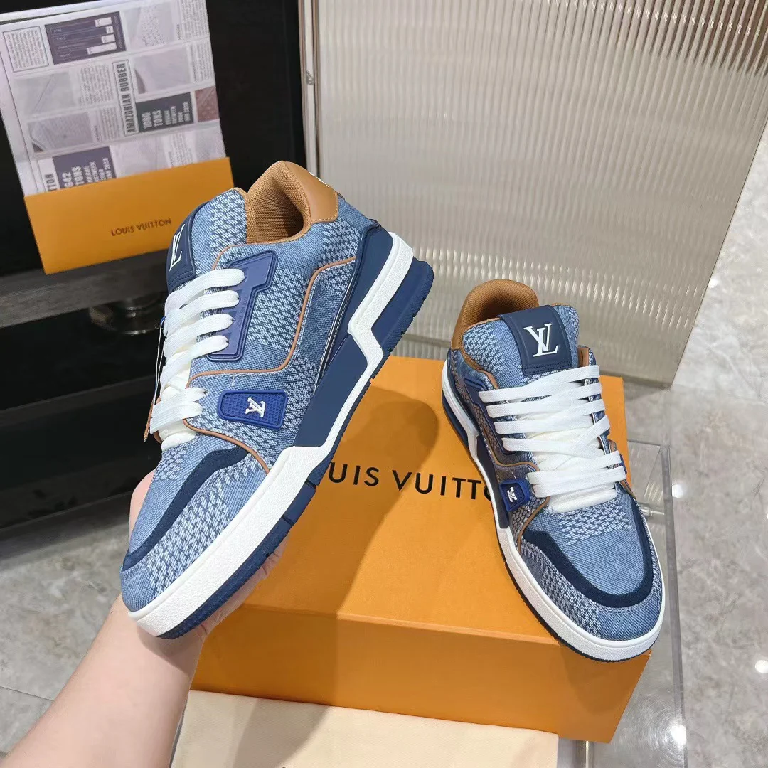 LV Trainers #54 Monogram Blue Khaki - Image 6