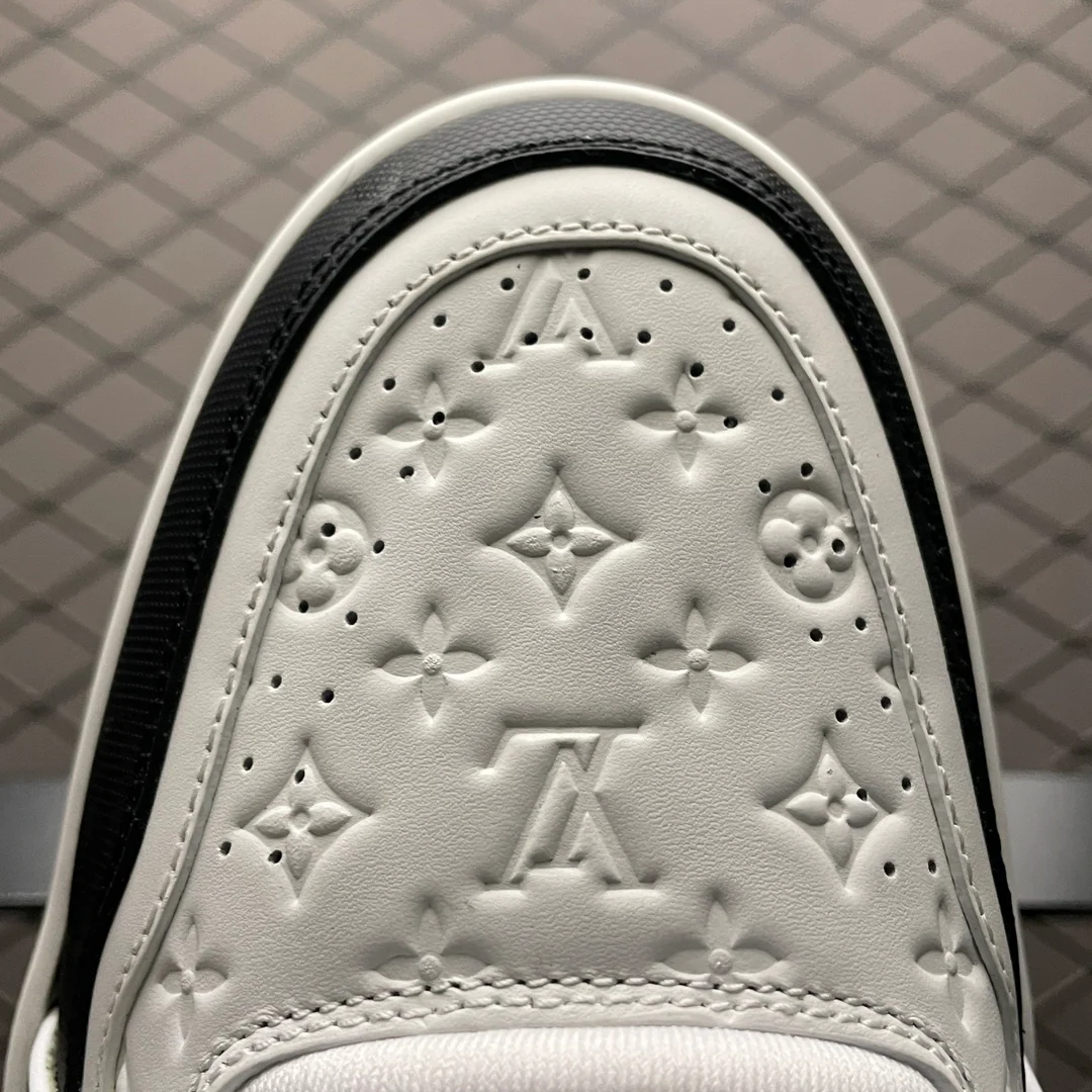 LV Trainers #54 Monogram Denim Black - Image 4