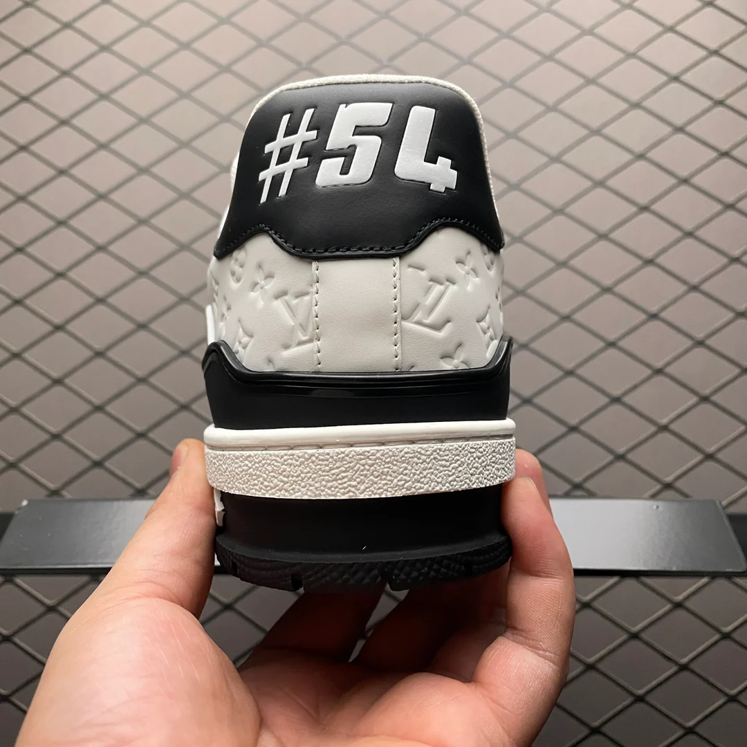 LV Trainers #54 Monogram Denim Black - Image 5