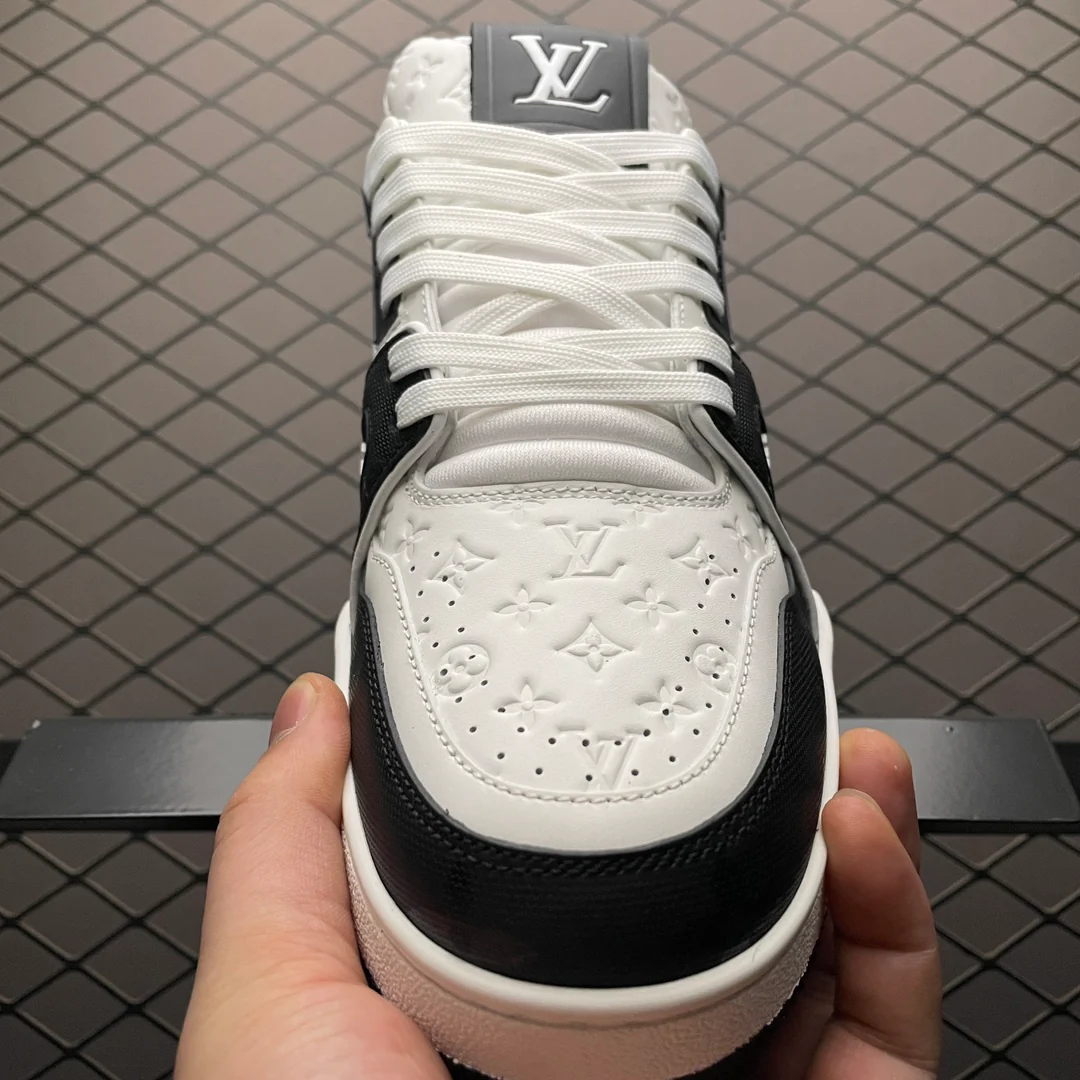 LV Trainers #54 Monogram Denim Black - Image 7