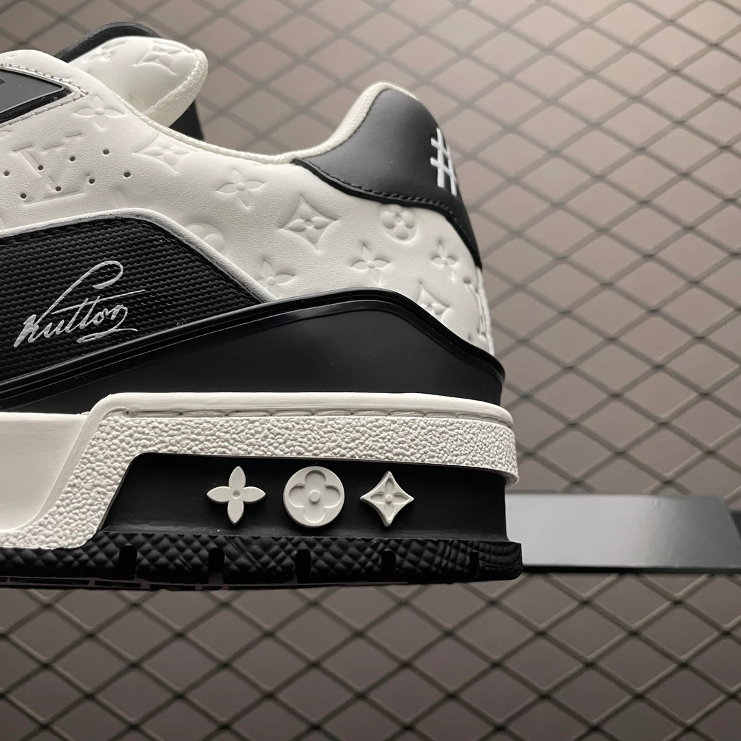 LV Trainers #54 Monogram Denim Black - Image 8
