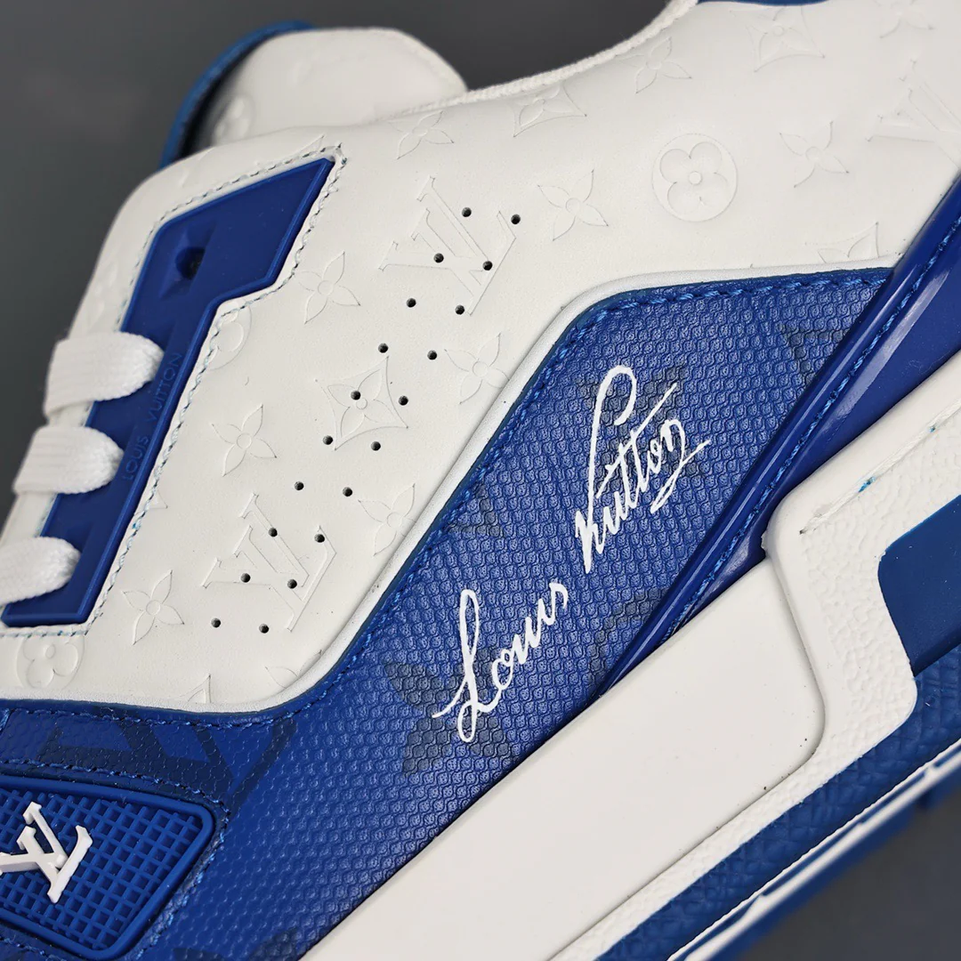 LV Trainers #54 Monogram Denim Blue - Image 10