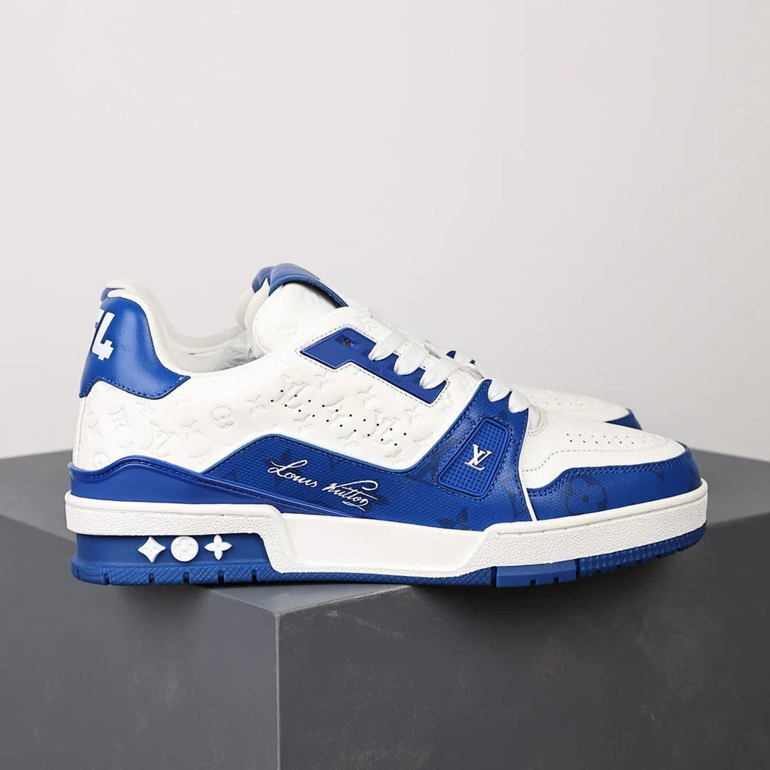 LV Trainers #54 Monogram Denim Blue - Image 2