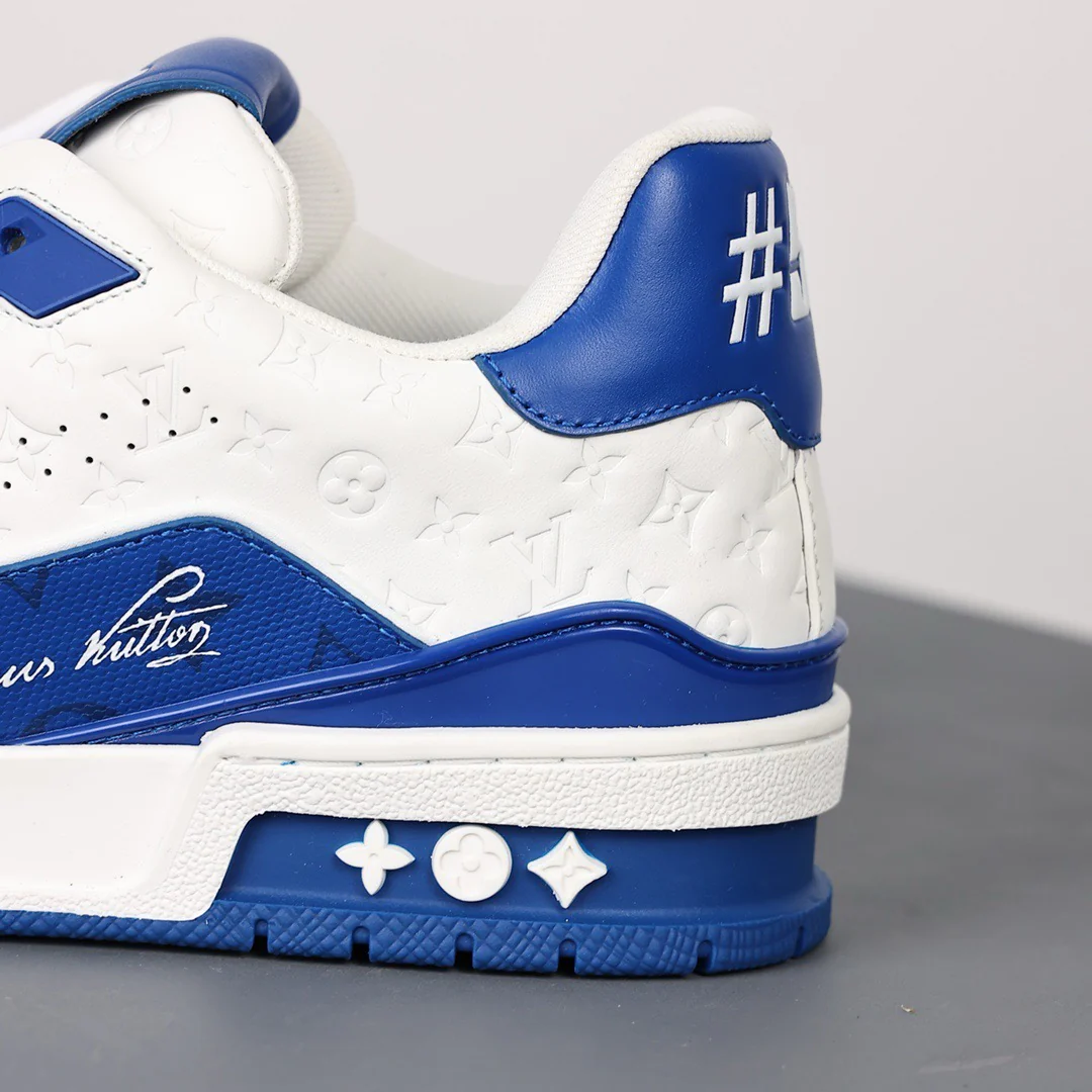 LV Trainers #54 Monogram Denim Blue - Image 6
