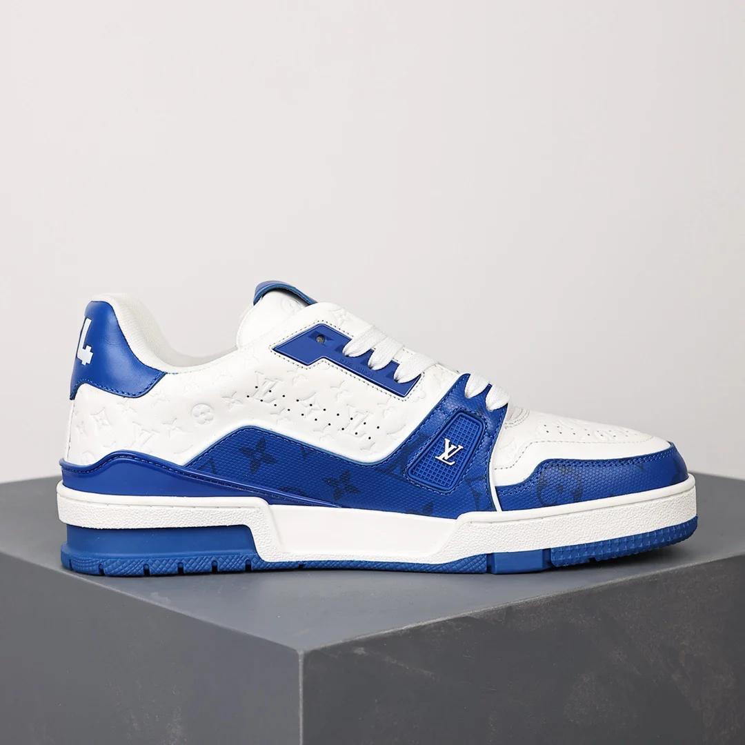 LV Trainers #54 Monogram Denim Blue - Image 7