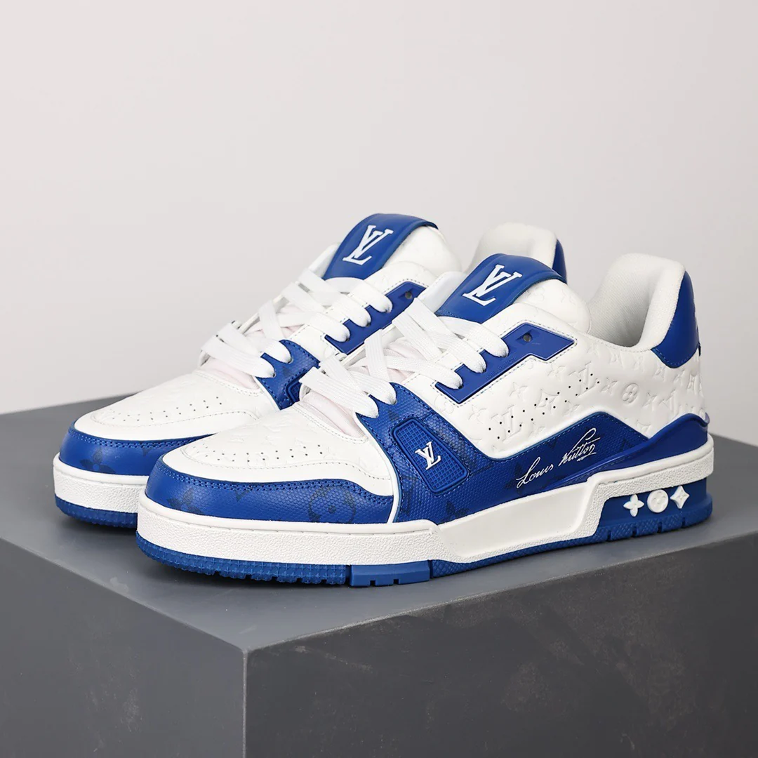 LV Trainers #54 Monogram Denim Blue - Image 9