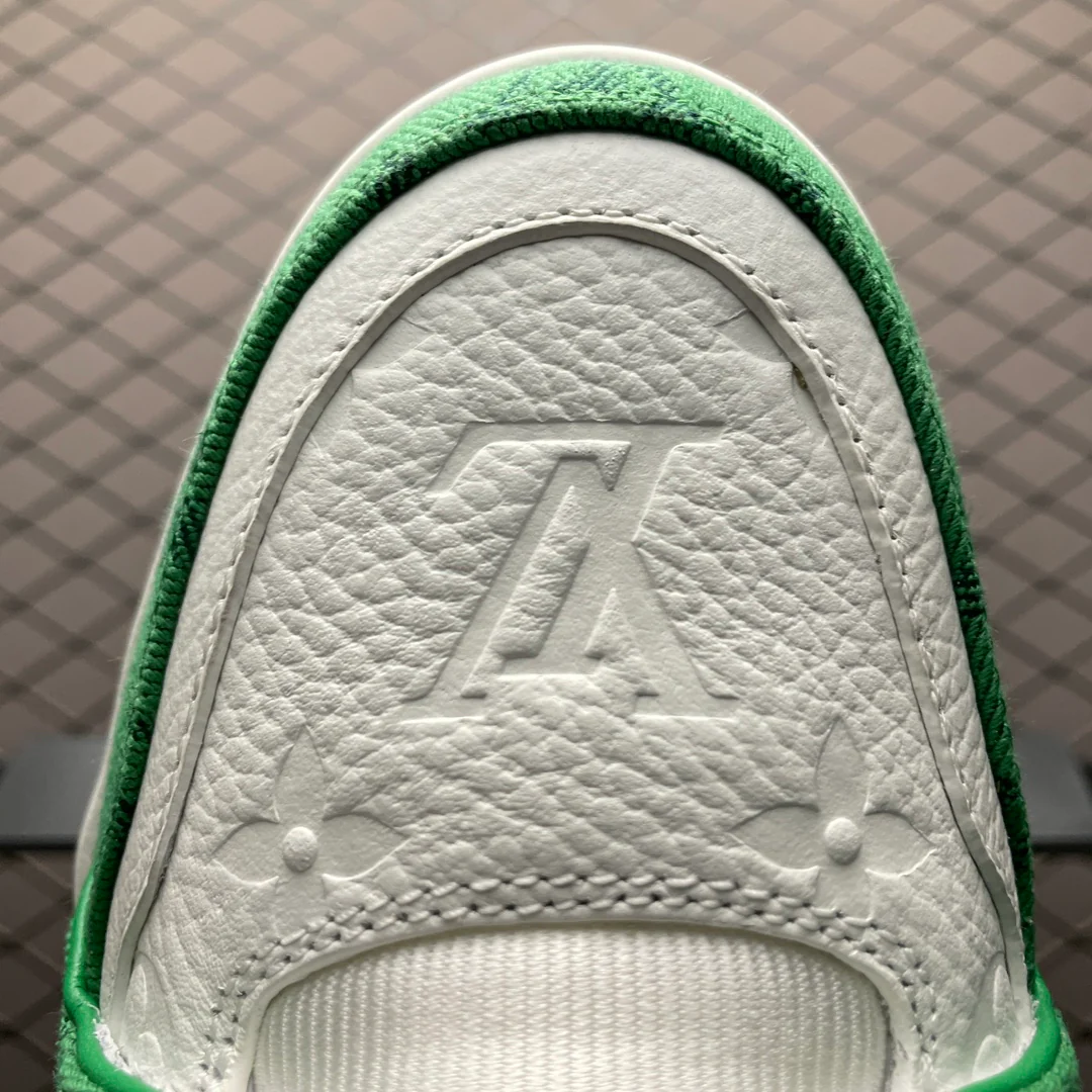 LV Trainers #54 Monogram Denim Green - Image 5
