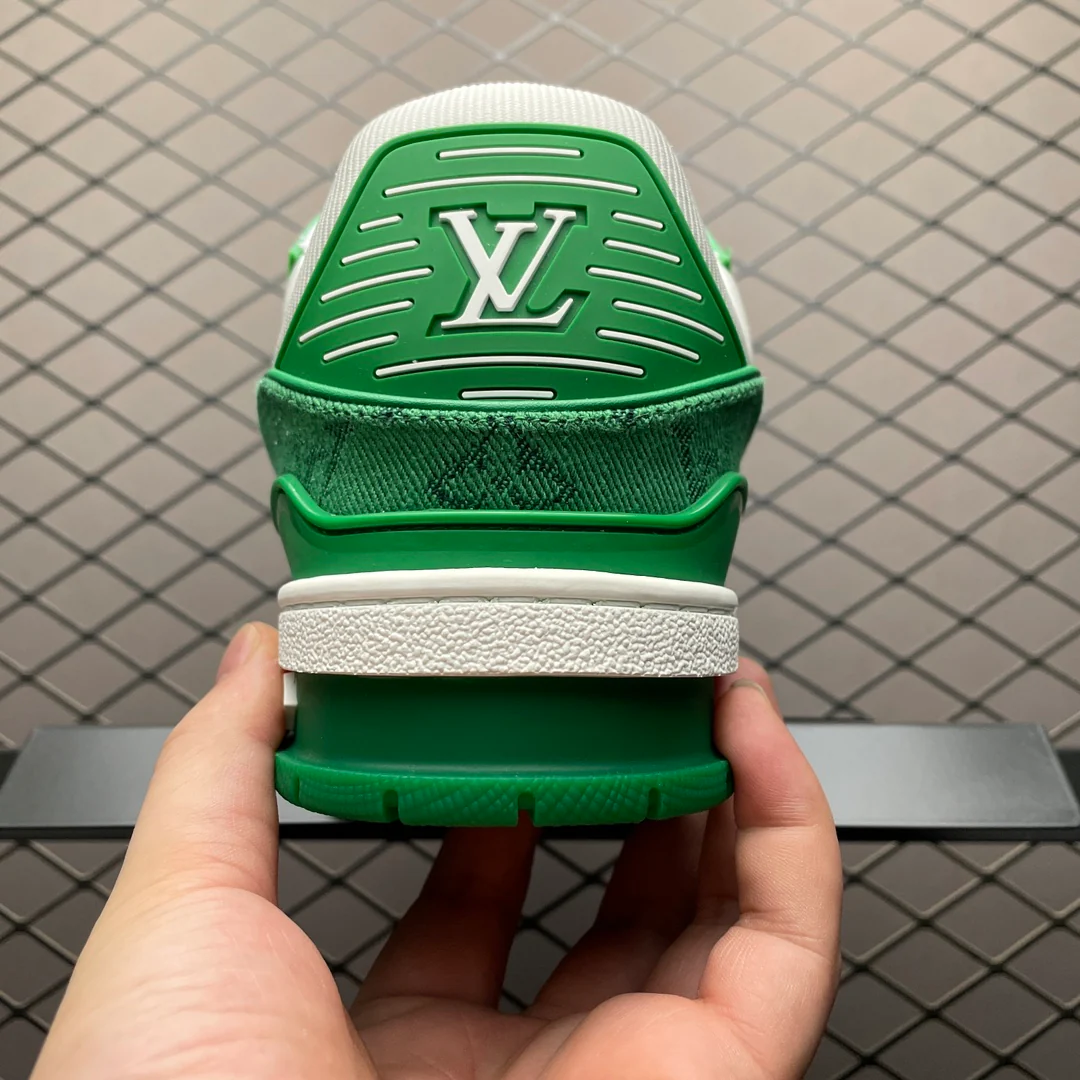 LV Trainers #54 Monogram Denim Green - Image 7