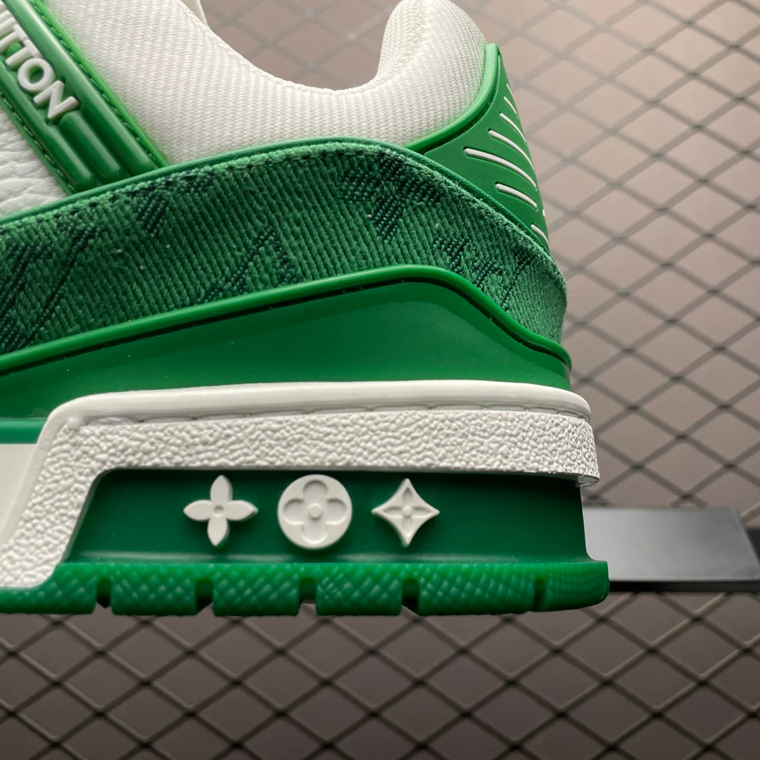LV Trainers #54 Monogram Denim Green - Image 8