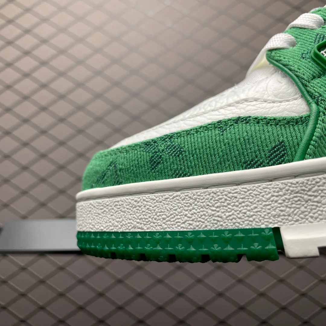 LV Trainers #54 Monogram Denim Green - Image 9