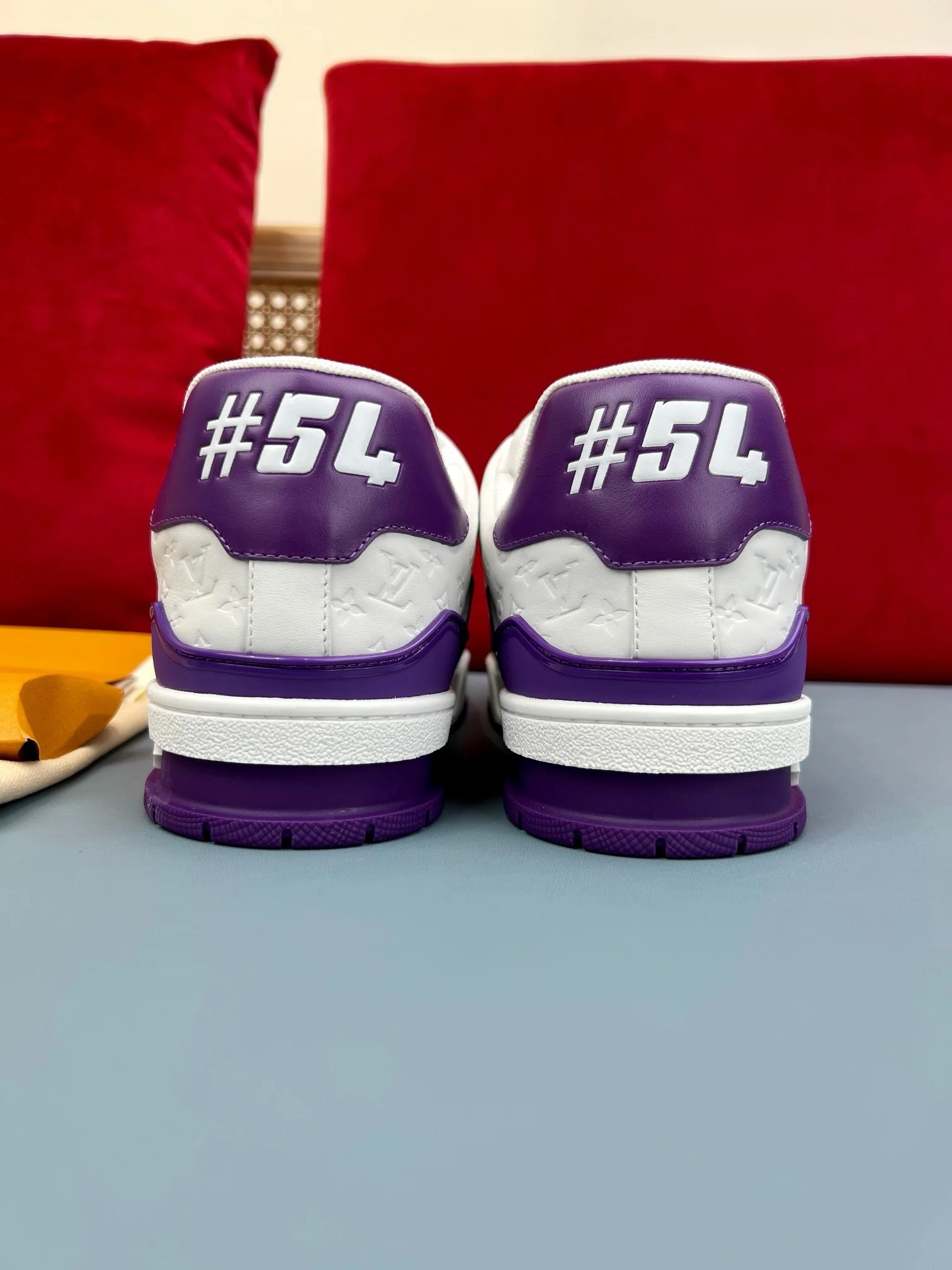 LV Trainers #54 Monogram Denim Purple - Image 5