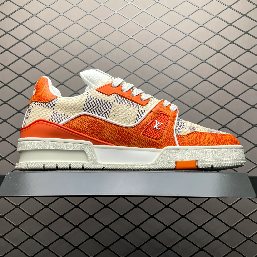 LV Trainers #54 Monogram Orange - Image 3