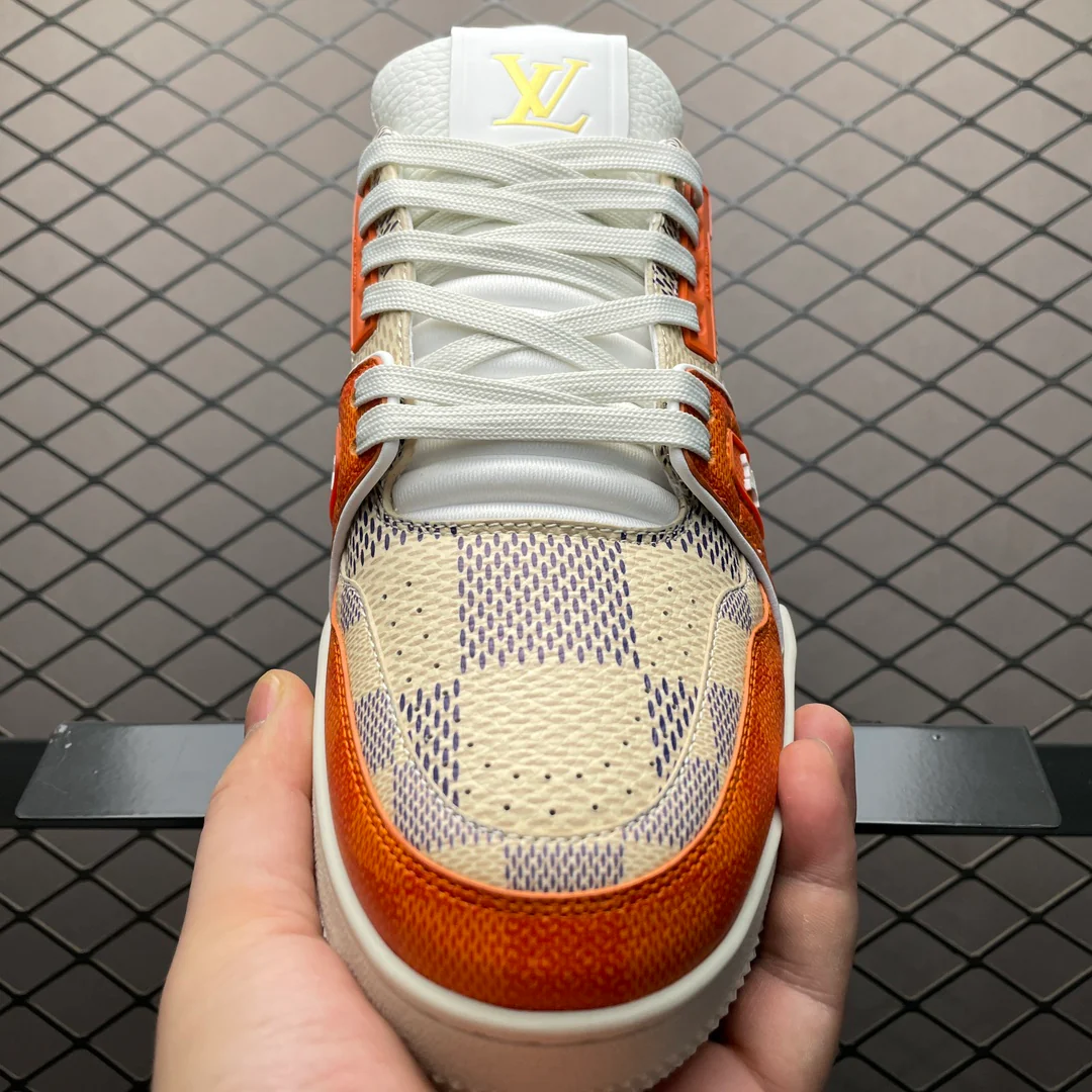 LV Trainers #54 Monogram Orange - Image 5