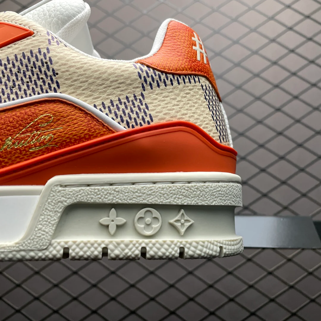 LV Trainers #54 Monogram Orange - Image 7