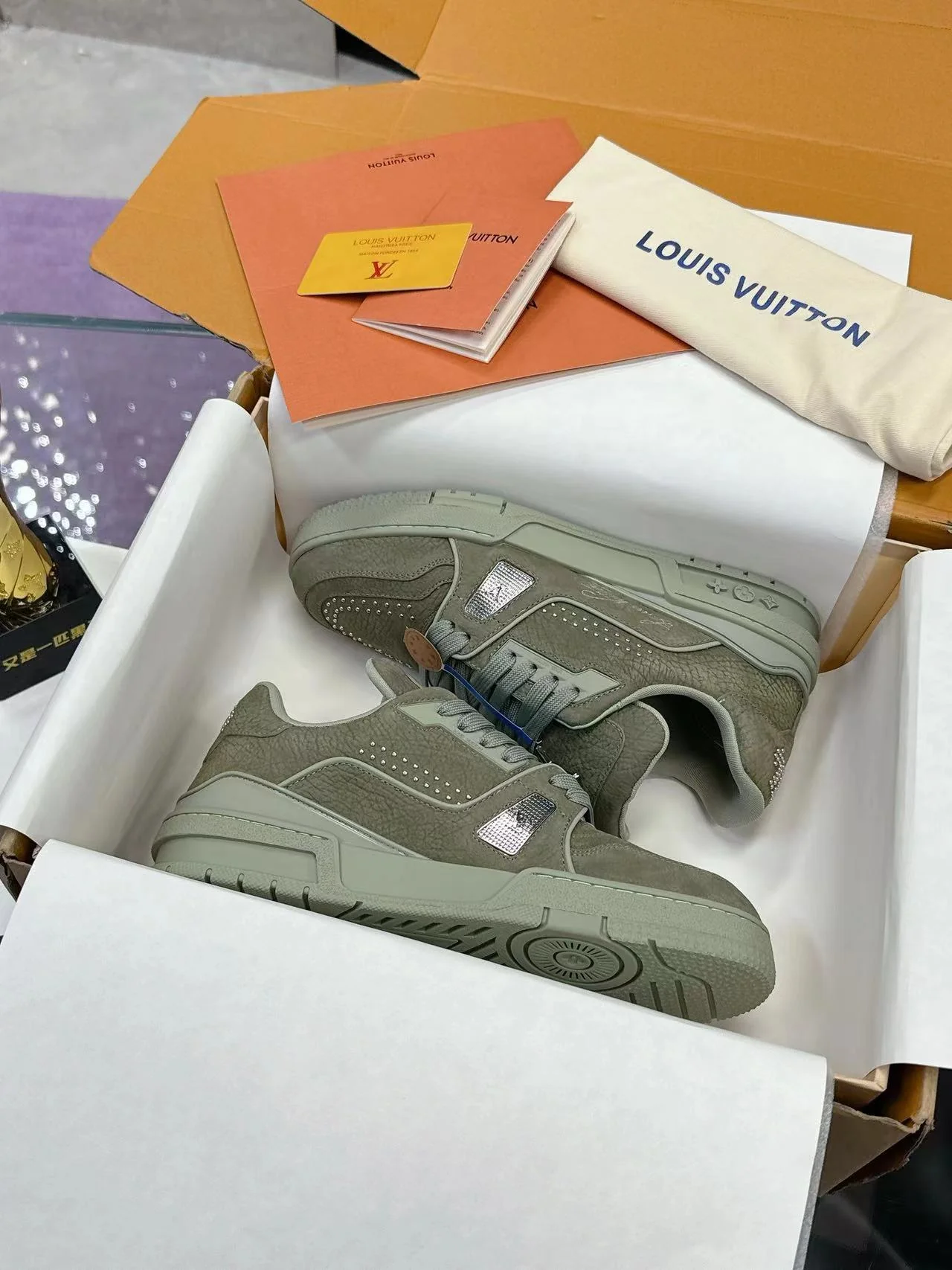LV Trainers #54 Olive Green - Image 2