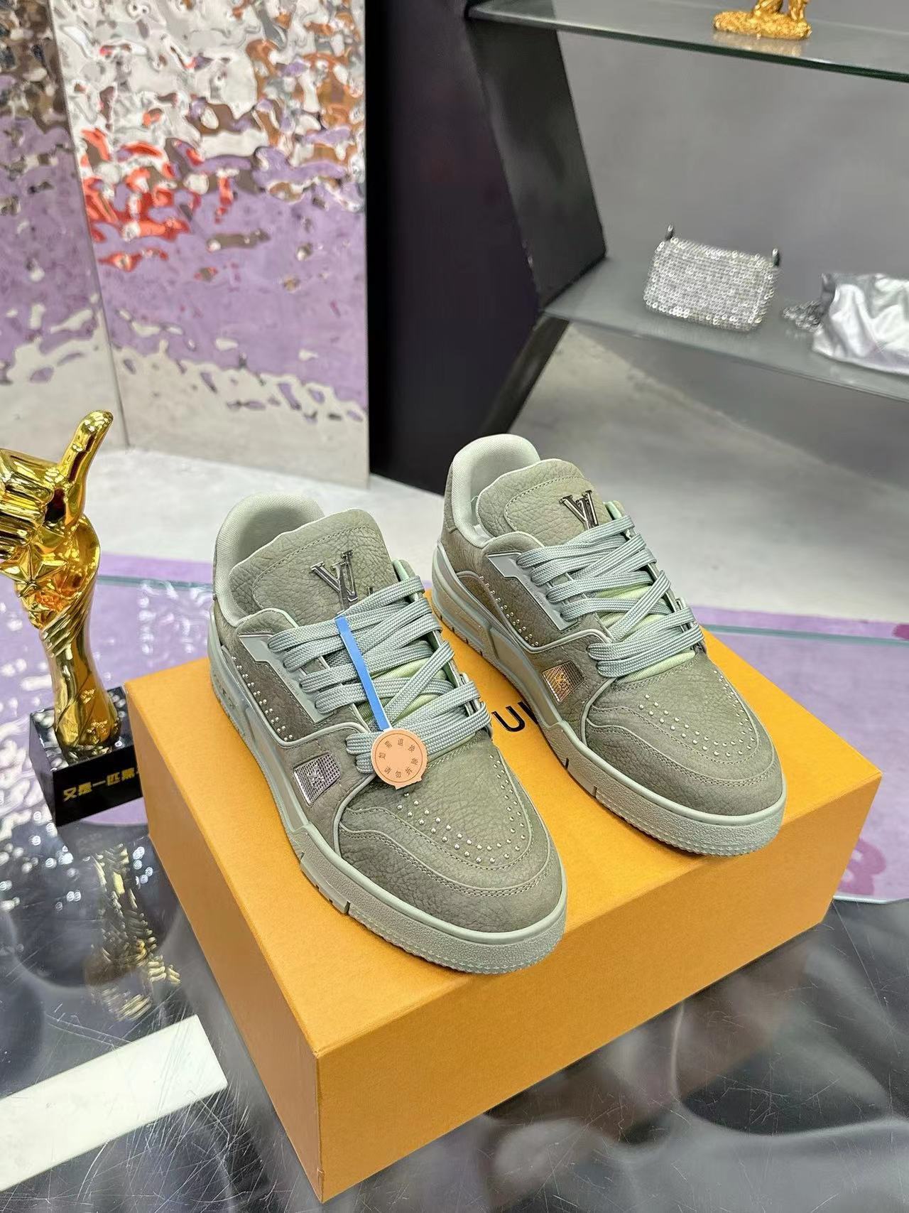 LV Trainers #54 Olive Green - Image 3