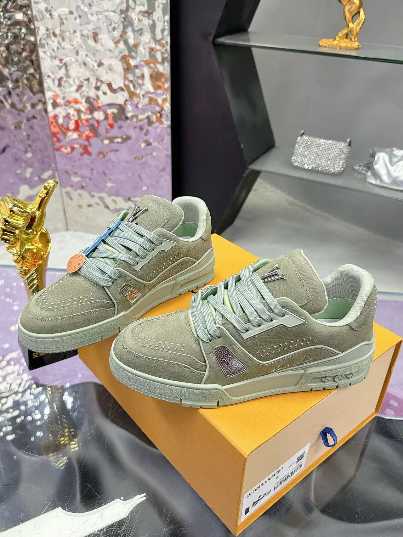 LV Trainers #54 Olive Green - Image 5