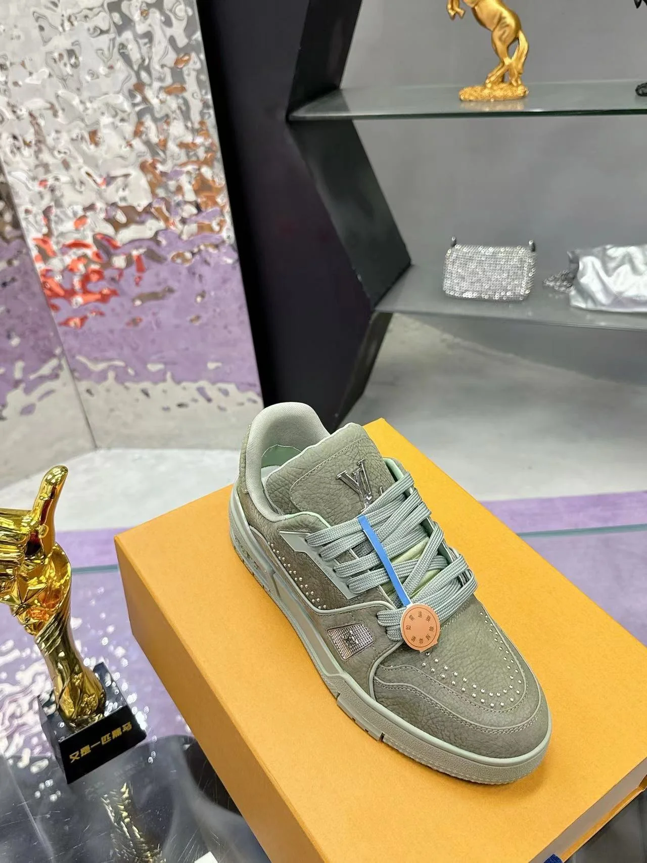 LV Trainers #54 Olive Green - Image 7