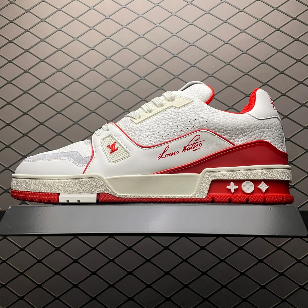 LV Trainers #54 Signature White Red - Image 2