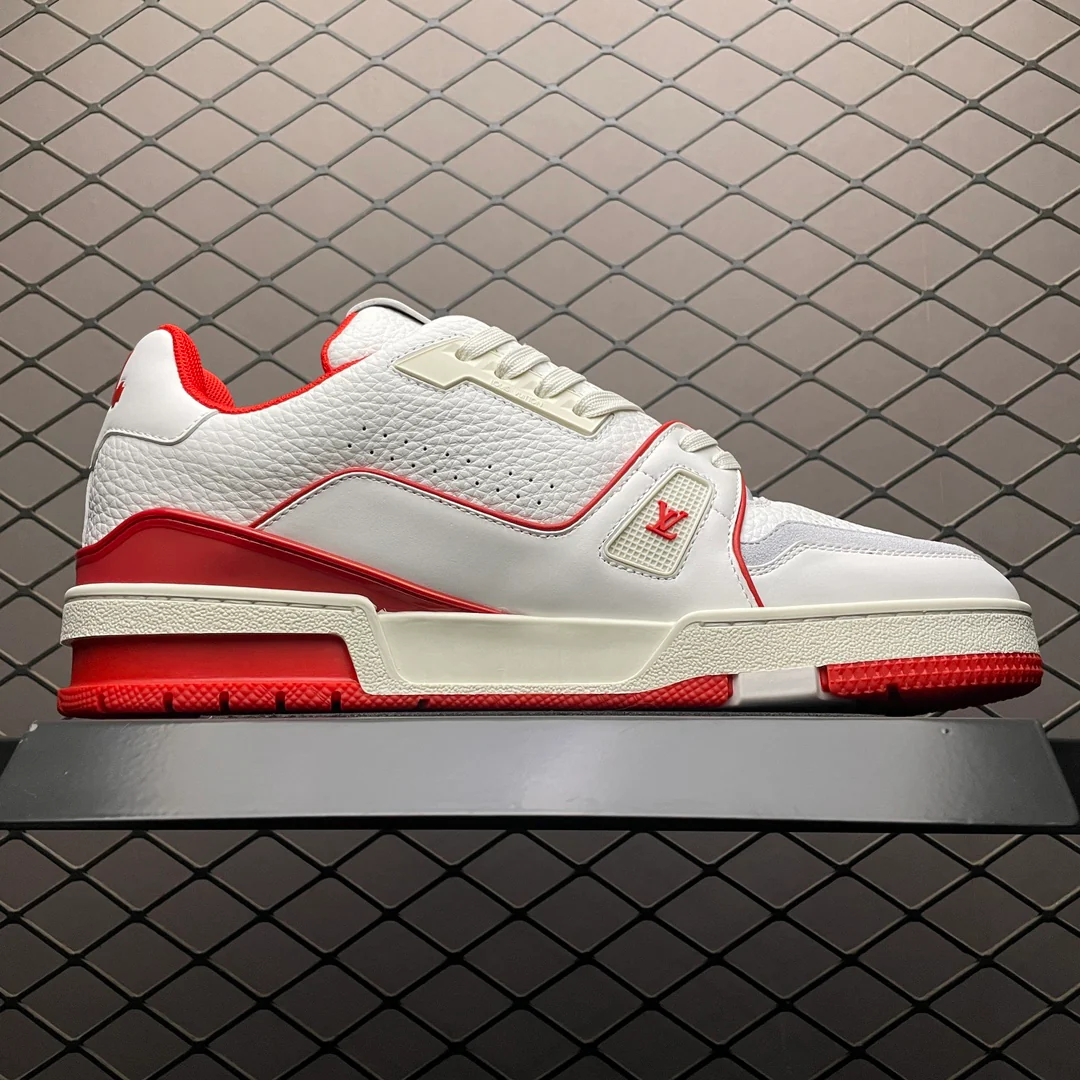 LV Trainers #54 Signature White Red - Image 3