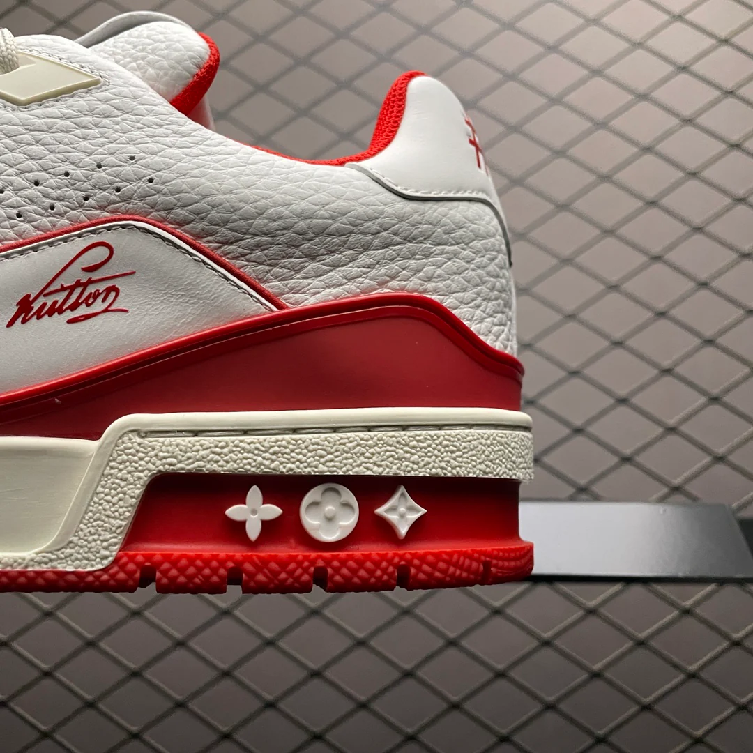 LV Trainers #54 Signature White Red - Image 4