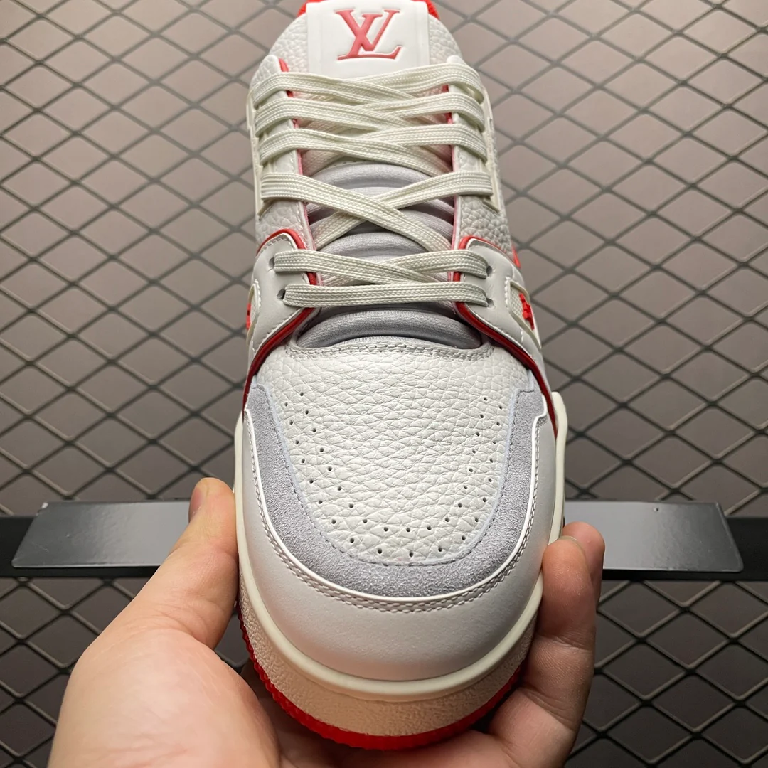 LV Trainers #54 Signature White Red - Image 7