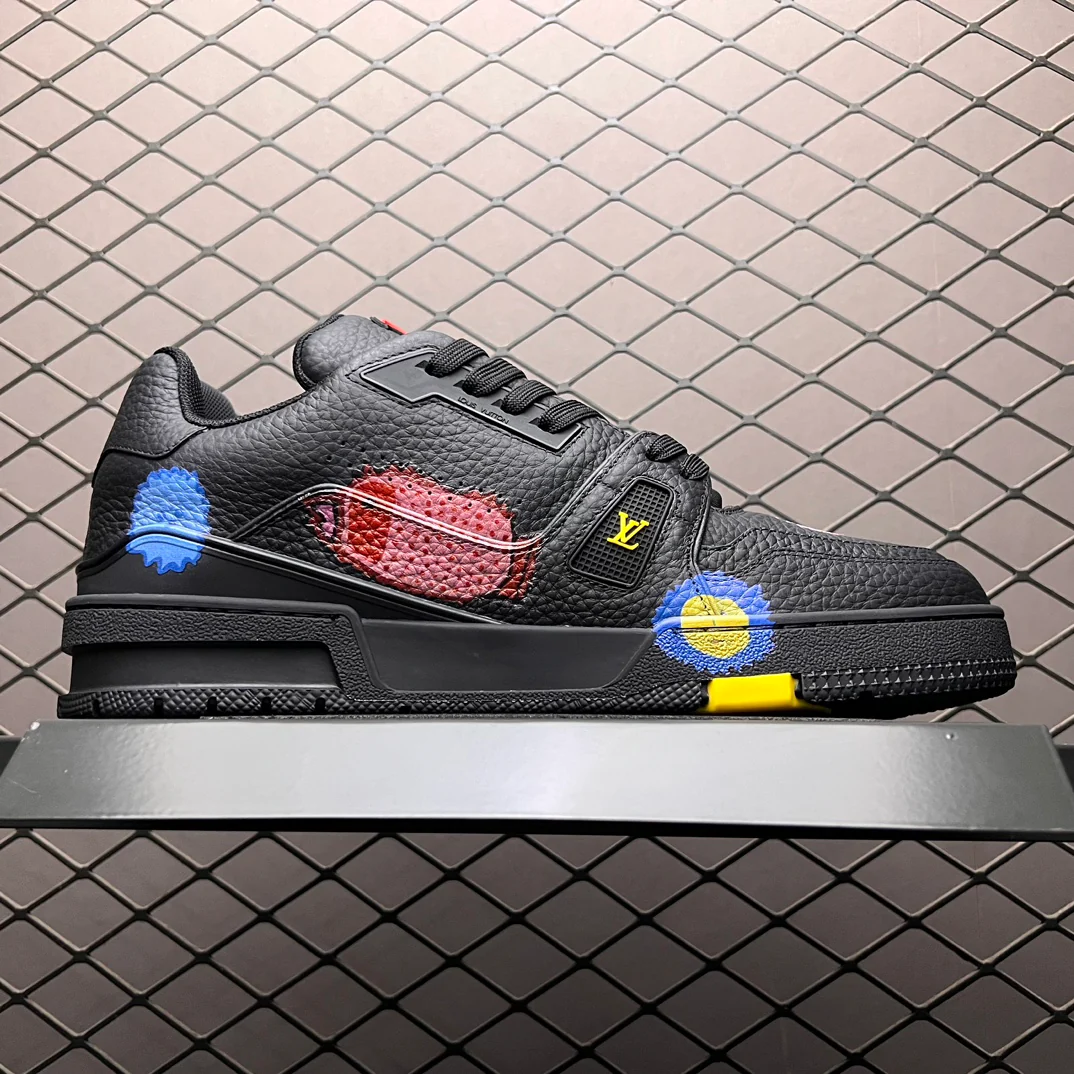 LV Trainers #54 x Yayoi Kusama Black - Image 3
