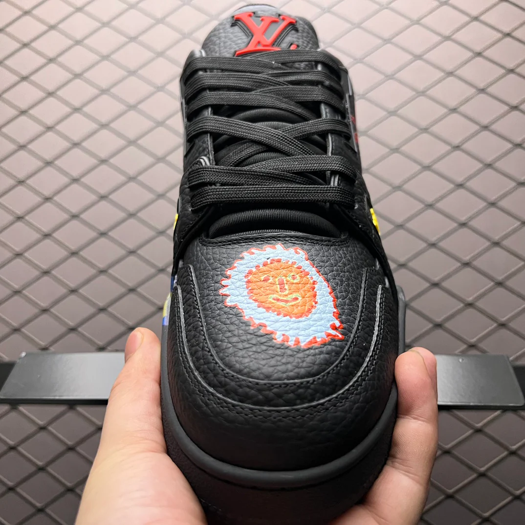 LV Trainers #54 x Yayoi Kusama Black - Image 8