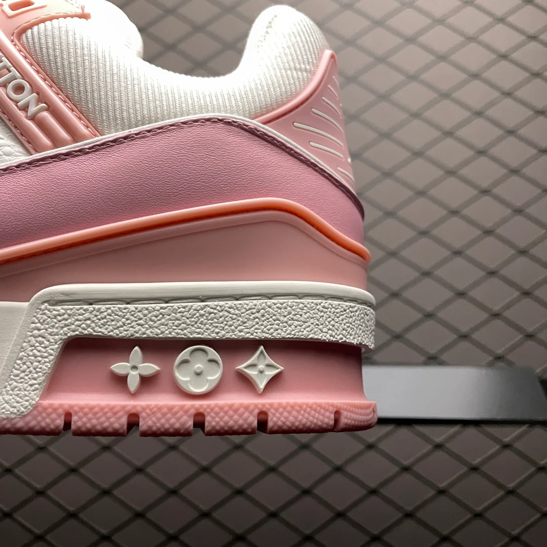 LV Trainers Baby Pink - Image 9