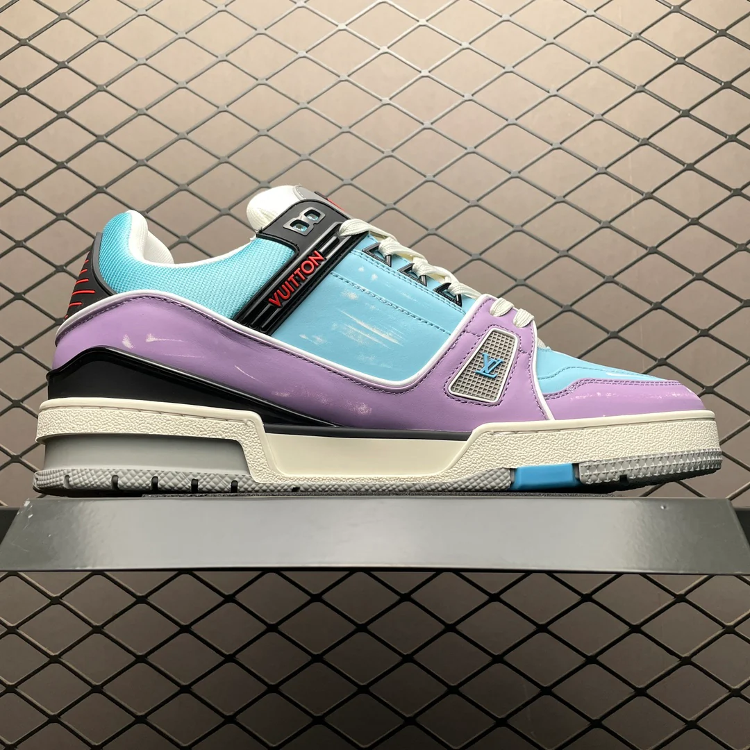 LV Trainers Blue Lilac - Image 3